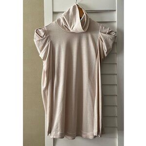 3.1 Phillip Lim Silky Cotton Blend Drape Turtleneck - XS